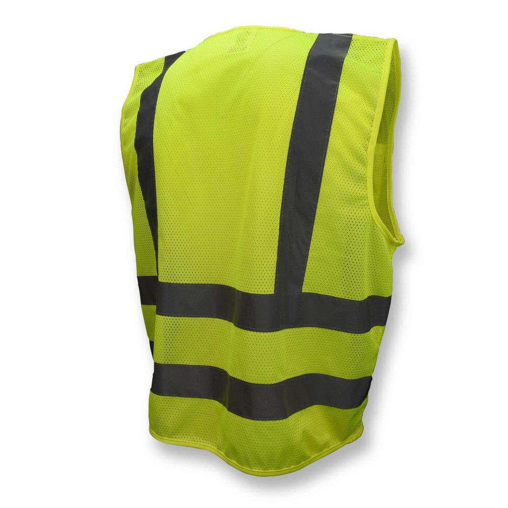 Radians Hi-Viz Green Polyester Mesh Surveyor Safety Vest in Hi-Viz Green 