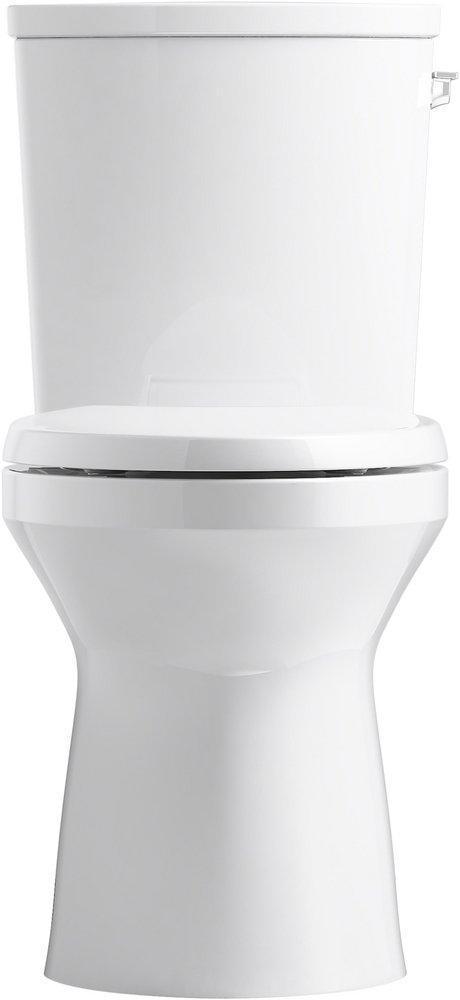 KOHLER White 1.28 gpf Elongated Floor Mount Two Piece Toilet 