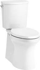KOHLER White 1.28 gpf Elongated Floor Mount Two Piece Toilet 