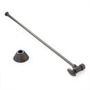 Signature Hardware Matte Black 5/8 x 3/8 x 20 in. Angle Supply Kit for Toilets 