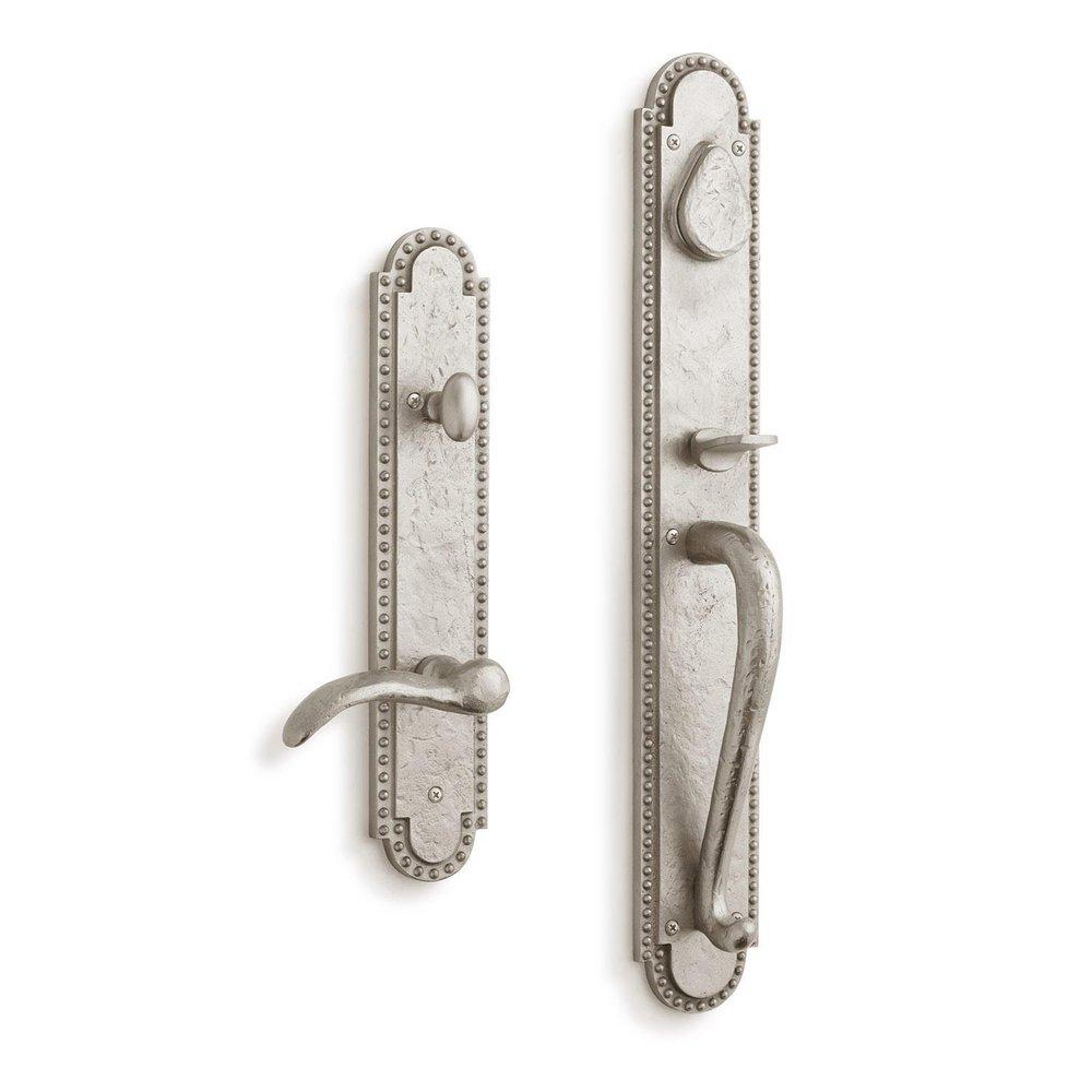 Signature Hardware Dark Bronze Bronze Oval Entrance Door Set with Lever Handle 