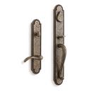 Signature Hardware Satin Brass Brass Oval Entrance Door Set with Lever Handle 