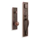 Signature Hardware Antique Brass 3-1/4 in. Knob Entrance Door Set Entrance Set 