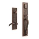 3-1/4 in. Lever Entrance Door Set Right Hand Entrance Set in Antique Brass