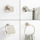 Signature Hardware Brushed Nickel 4 Piece Bathroom Accessory Set 