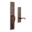 3-1/4 in. Lever Dummy Left Hand Entrance Set in Antique Brass