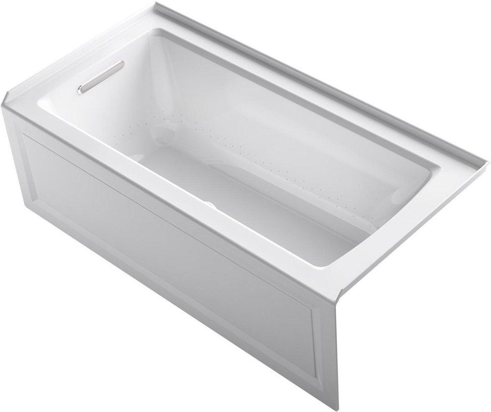 KOHLER White 60 x 30 in. Air Bath Alcove Bathtub in White 