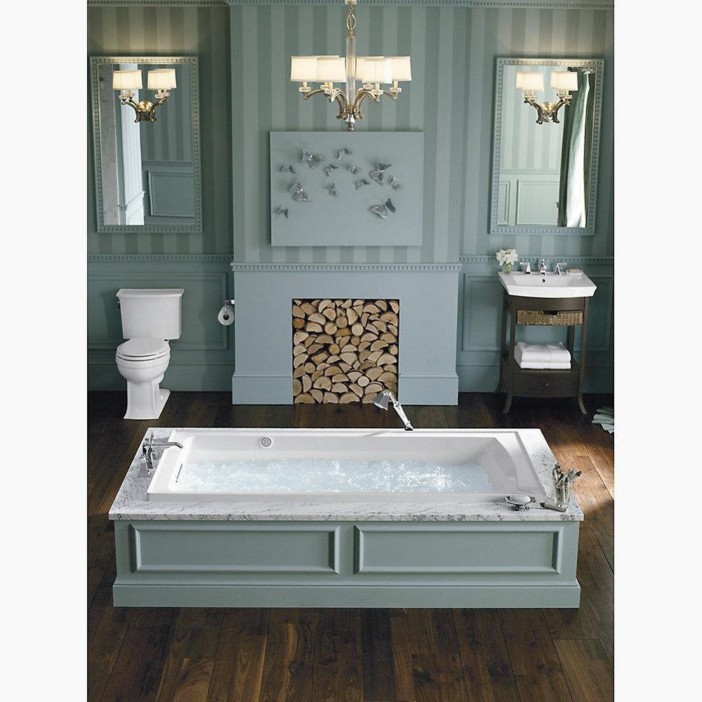 KOHLER White 72 x 36 in. Air Bath Alcove Bathtub Right Drain 