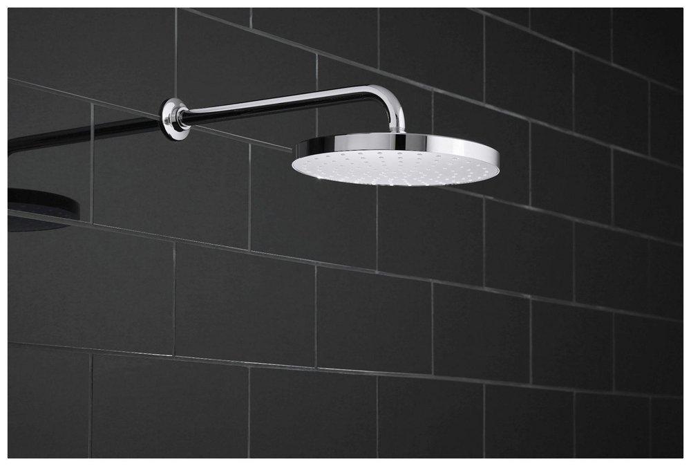 KOHLER Matte Black Single Drenching Rain and Full Coverage Showerhead 