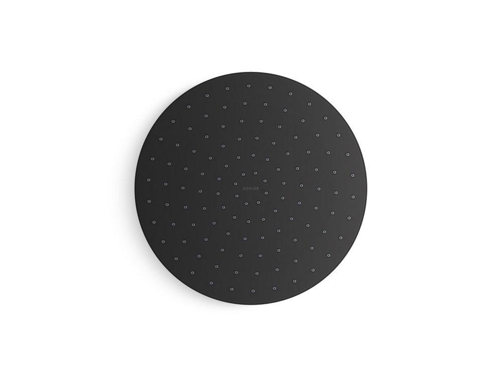 KOHLER Matte Black Single Drenching Rain and Full Coverage Showerhead 