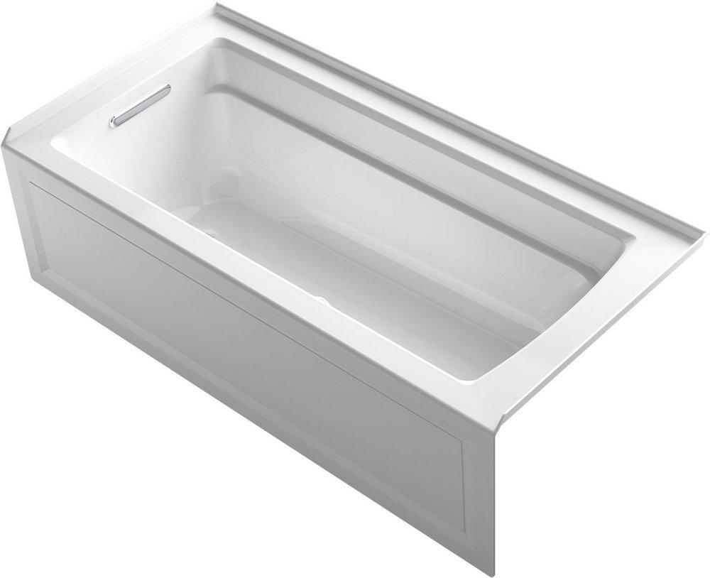 KOHLER White 66 x 32 in. Air Bath Alcove Bathtub in White 
