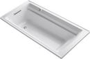 KOHLER White 72 x 36 in. Total Massage Drop-in Bathtub Left Drain 