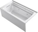 KOHLER White 60 x 32 in. Whirlpool Alcove Bathtub with Right Drain 