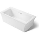 KOHLER White 72 x 35-7/8 in. Freestanding Bathtub with Center Drain 