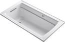 KOHLER White 60 x 32 in. Total Massage Drop-in Bathtub Left Drain 