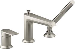 Single Handle Roman Tub Faucet with Hand Shower in Vibrant&reg; Brushed Nickel