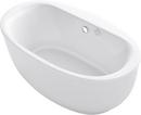KOHLER White 65-13/16 x 36 in. Freestanding Bathtub with Center Drain 