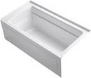 KOHLER White 60 x 32 in. Air Bath Alcove Bathtub with Right Drain 