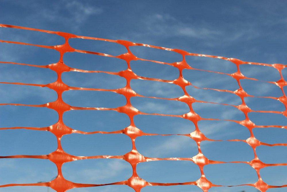 Presco Orange Glo 4 ft. Standard Safety Fence in Orange 