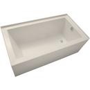 60x30 Air Bath Alcove Bathtub with Right Hand Drain in Biscuit