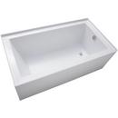 Signature Hardware White 60 x 36 in. Drop-In Acrylic Soaker Bathtub Right Drain 