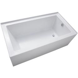 60 x 36 in. Soaker Drop-In Bathtub with Right Drain in White