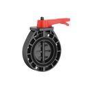 8 in. Plastic Wafer Viton® Gear Operator Handle Butterfly Valve