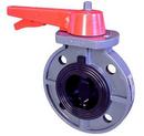FNW&reg; Plastic Wafer EPDM Gear Operator Handle Butterfly Valve 