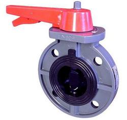 10 in. PVC EPDM Gear Operated Wafer Butterfly Valve