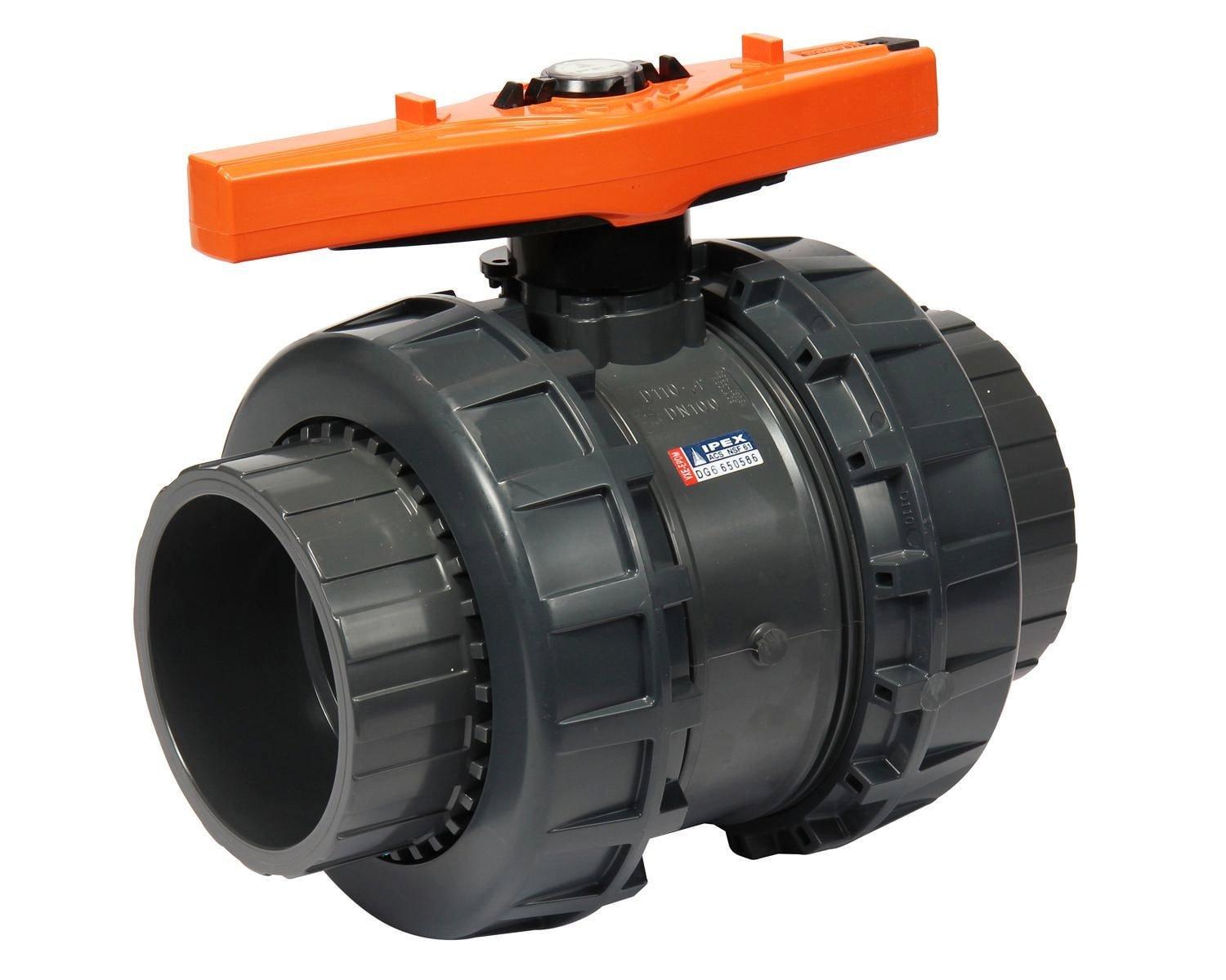 FNW&reg; Plastic Full Port NPT x Socket Weld 150# Ball Valve 