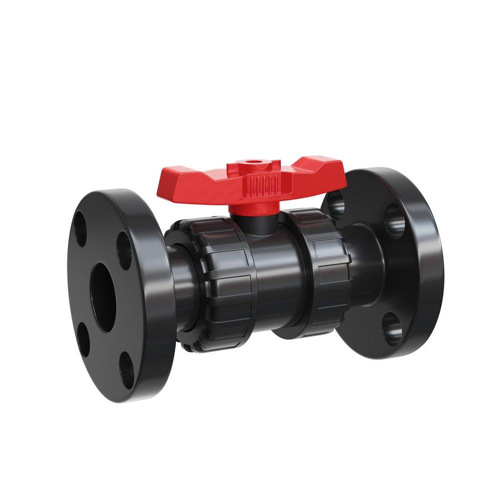 FNW&reg; Plastic Full Port Flanged 150# Ball Valve 