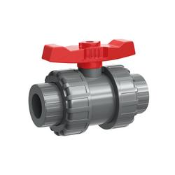 1-1/4 in. Plastic CPVC Full Port NPT x Socket Weld 150# Ball Valve