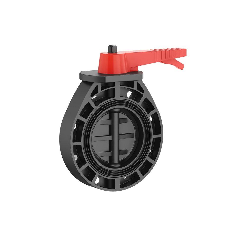 FNW&reg; Plastic Wafer Viton&reg; Lever Handle Butterfly Valve 