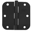 Cal-Royal Black 3-1/2 in. Full Mortise Plain Bearing Hinge 