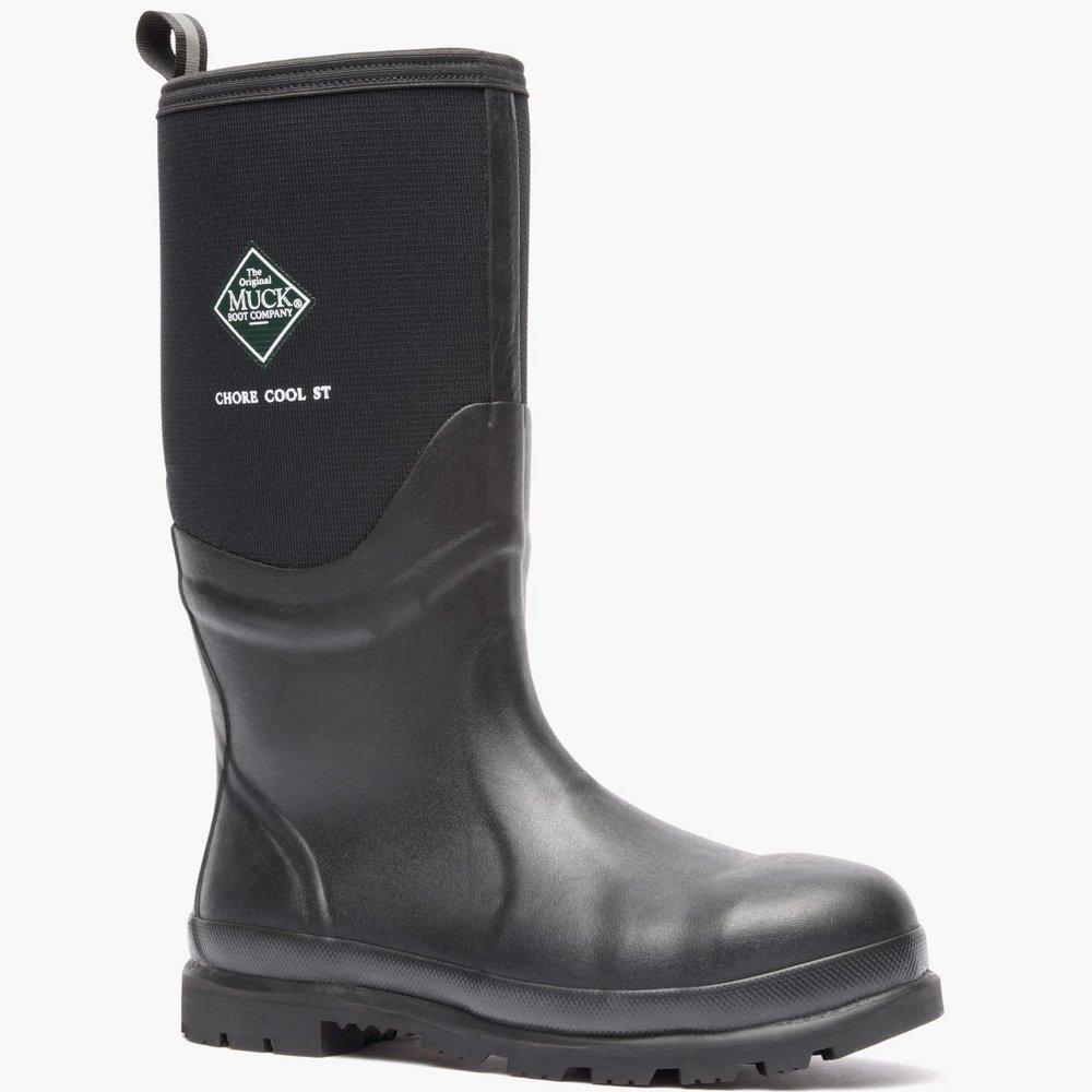 Rocky Brands Black Chore Cool Men's 16in. Steel Toe Waterproof Work Boots 