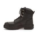 10 MENS Size Leather Lace-up Electrical Hazard Steel Toe in Black