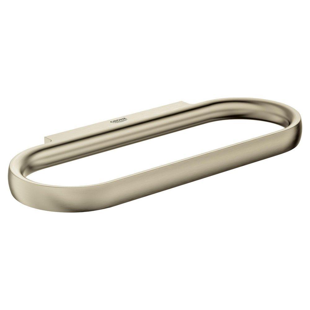 GROHE Brushed Nickel Infinity Finish&trade; Oval Closed Towel Ring 