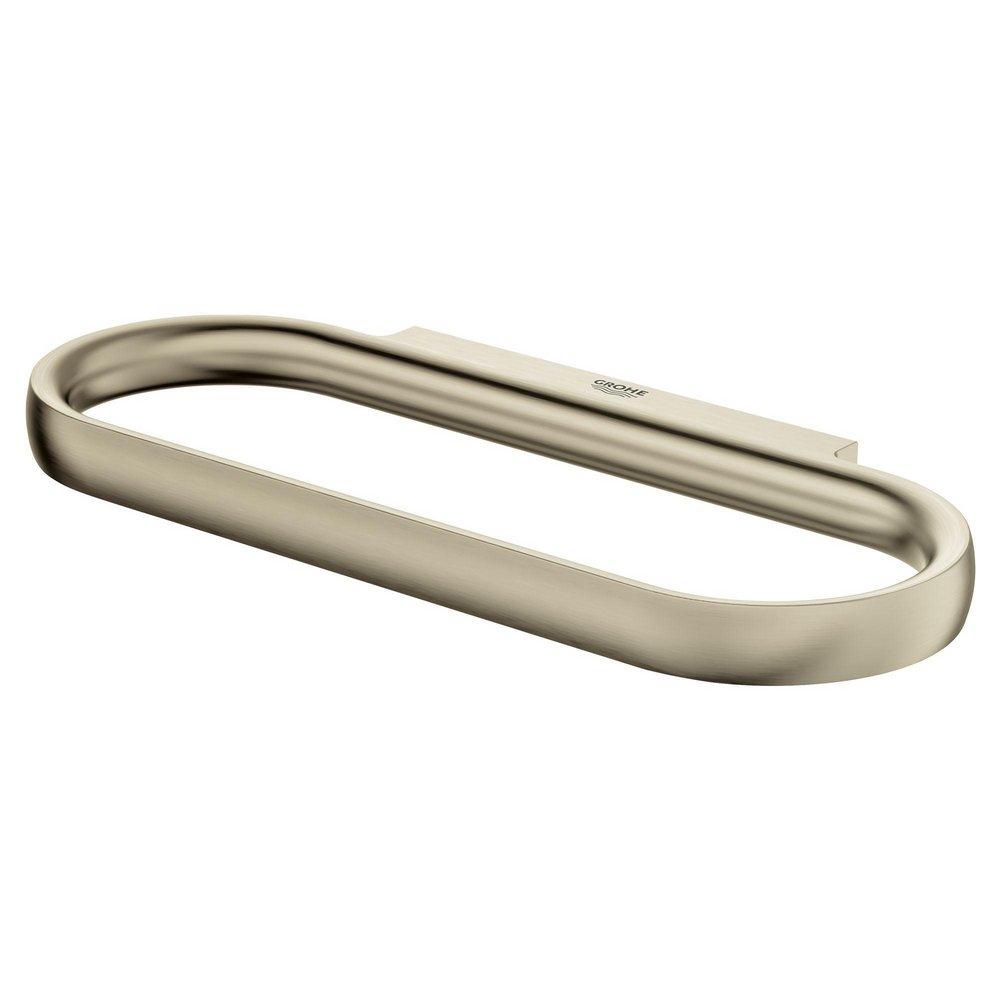 GROHE Brushed Nickel Infinity Finish&trade; Oval Closed Towel Ring 