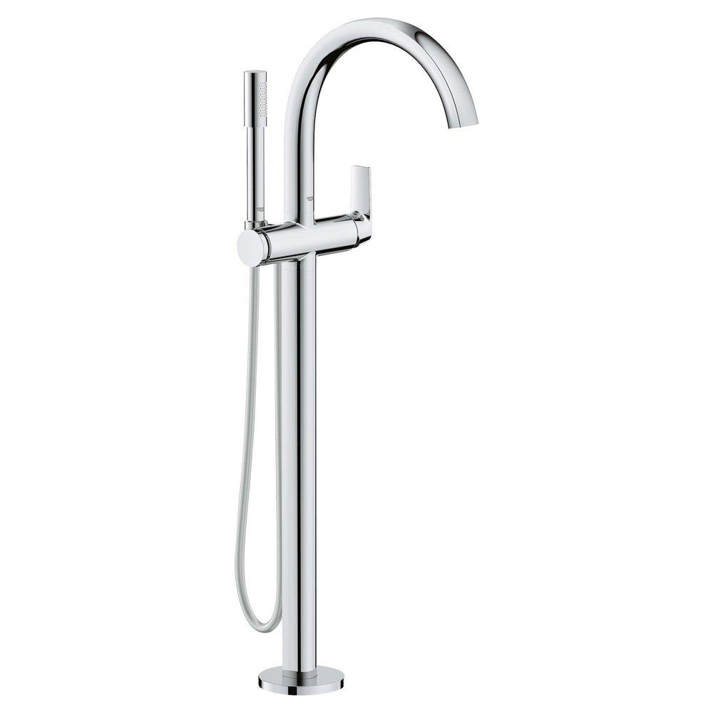 GROHE StarLight® Chrome Single Handle Lever Floor Mount Filler 