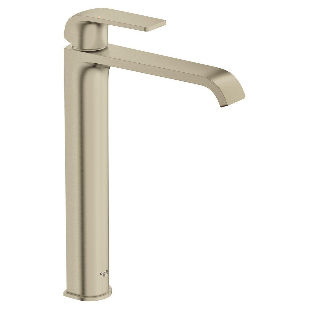 GROHE Brushed Nickel Infinity Finish&trade; Single Handle Vessel Filler Bathroom Sink Faucet 