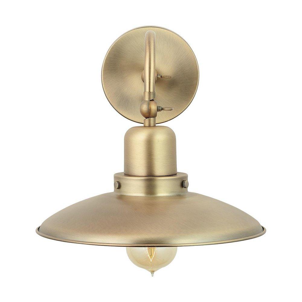Capital Lighting Aged Brass 100W 1-Light Medium E-26 Incandescent Wall Sconce 
