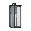 100W 1-Light Medium E-26 Incandescent Outdoor Wall Sconce in Black