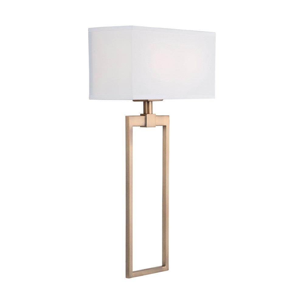 Capital Lighting Aged Brass 60W 2-Light Candelabra E-12 Incandescent Wall Sconce 