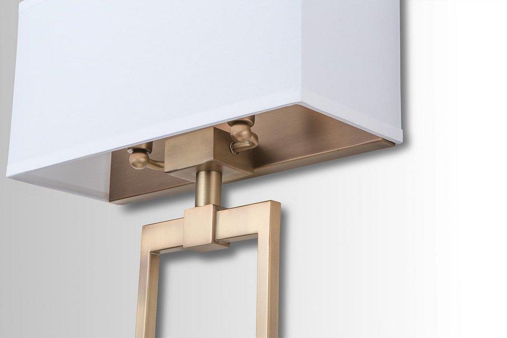 Capital Lighting Aged Brass 60W 2-Light Candelabra E-12 Incandescent Wall Sconce 