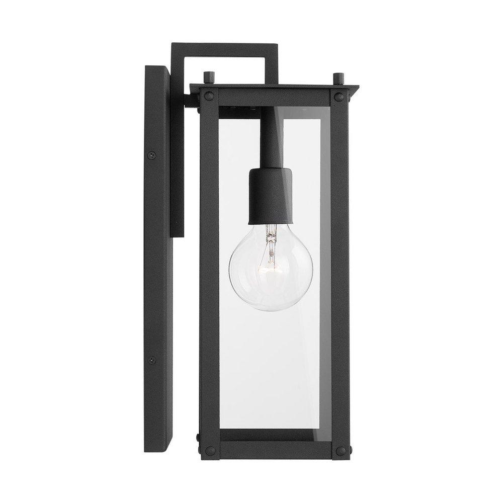 Capital Lighting Black 100W 1-Light Medium E-26 Incandescent Outdoor Wall Sconce 