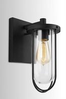 Capital Lighting Black 100W 1-Light Medium E-26 Incandescent Outdoor Wall Sconce 