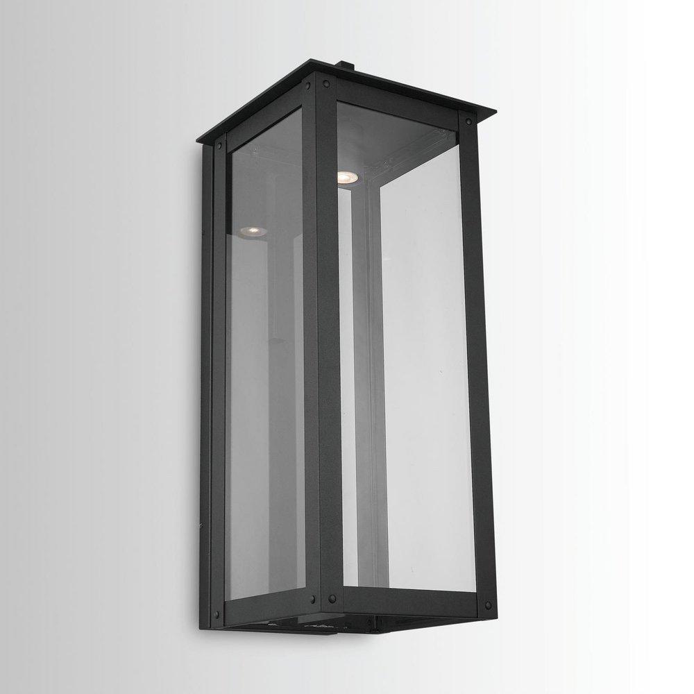 Black *CVR* 1 LIGHT OUTDOOR WALL LANTERN 