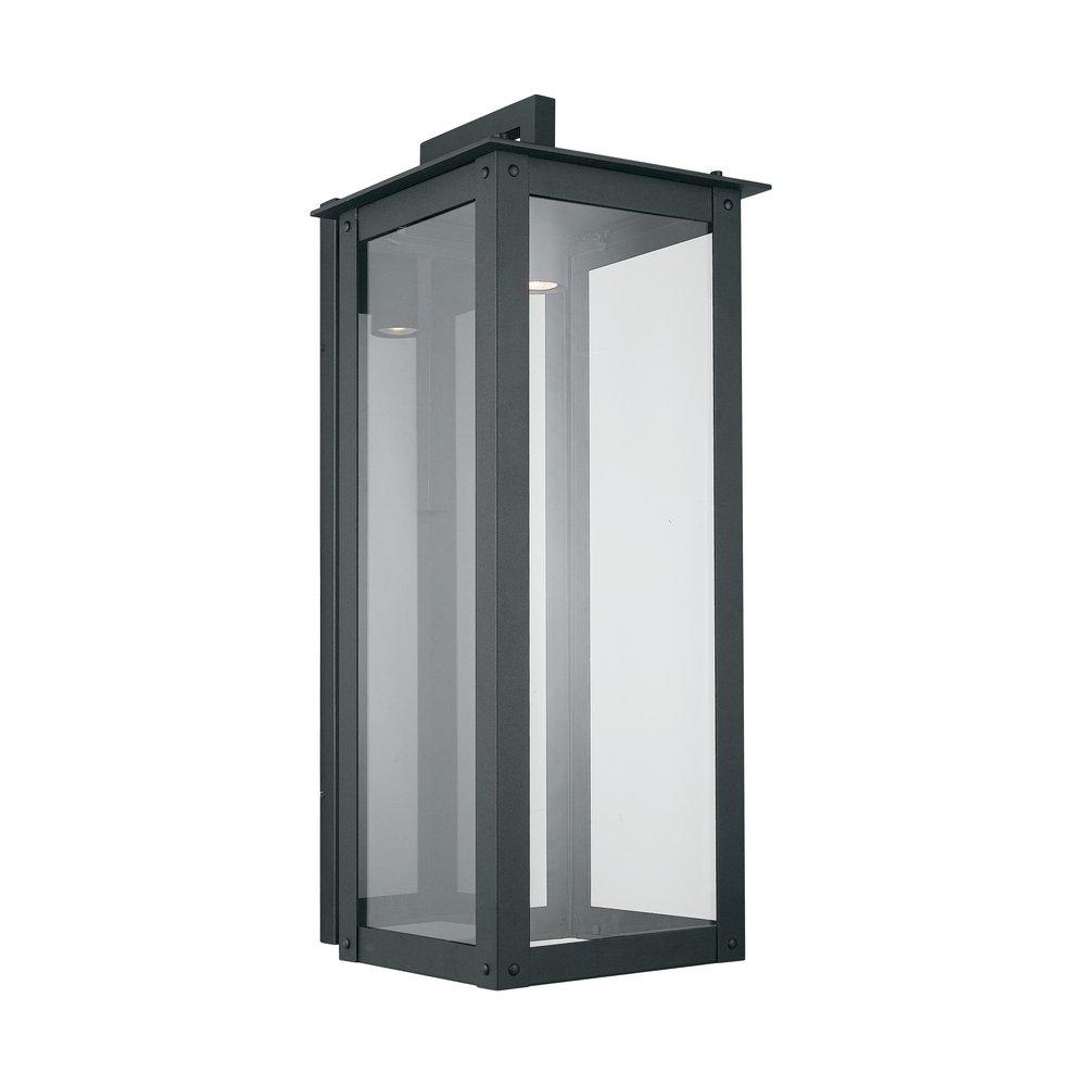Black *CVR* 1 LIGHT OUTDOOR WALL LANTERN 