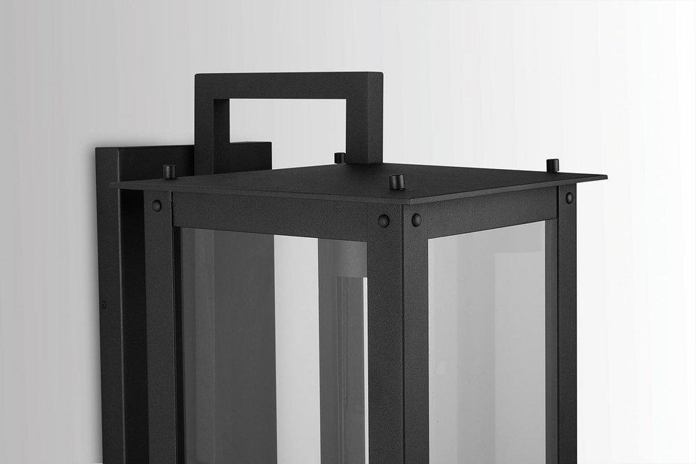 Black *CVR* 1 LIGHT OUTDOOR WALL LANTERN 