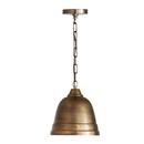 100W 1-Light Medium E-26 Incandescent Pendant in Oxidized Brass